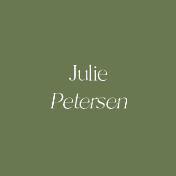 Bryllup - Julie og Aksel Grøn Bordkort